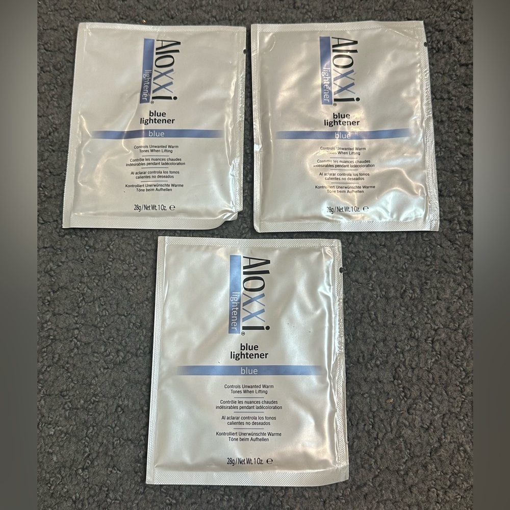 Aloxxi Blue Lightener Bleach Packets 1oz New
